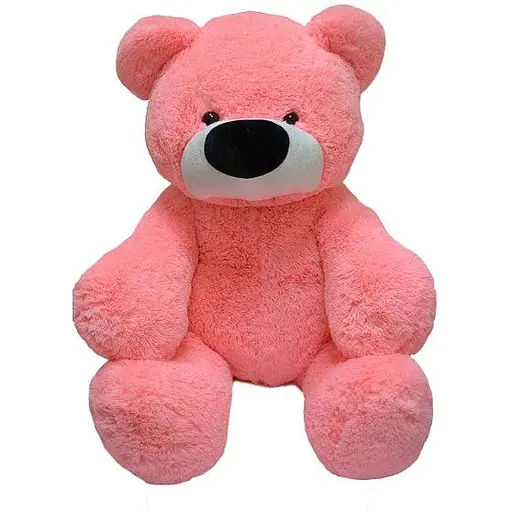 Великий ведмедик Alina Бублик 140 см рожевий - фото 1
