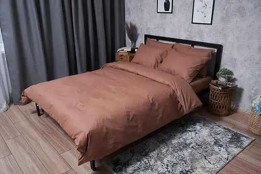 Пододеяльник Moon&Star Бязь Gold Люкс Light Brown Полуторный 143x210 см - фото 1