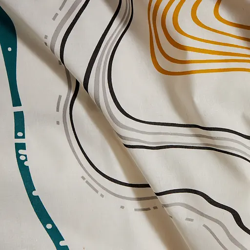 Комплект постельного белья Moon&Star Бязь Gold Люкс Natural Waves King Size 220x240 наволочки 2х40х60 - фото 8