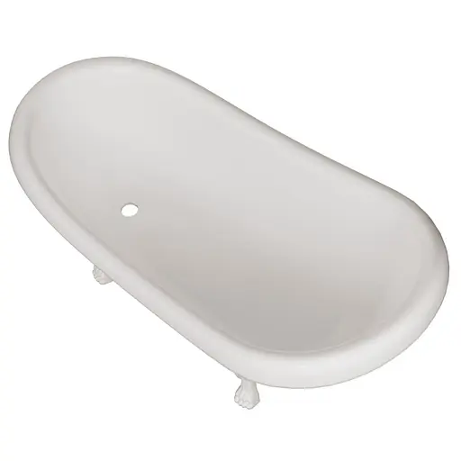 Ванна отдельностоящая глянцевая Amdcon Symphony 167x78 черная из литого камня белые ножки SYMFONYA_167_BLACK_HL Черный - фото 9