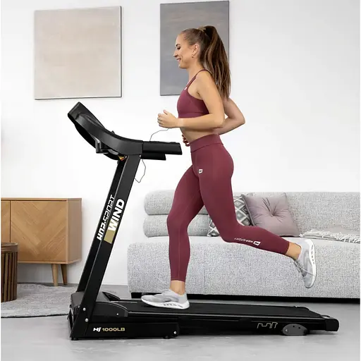 Бігова доріжка Hop-Sport HS-1000LB Wind сірий - фото 3