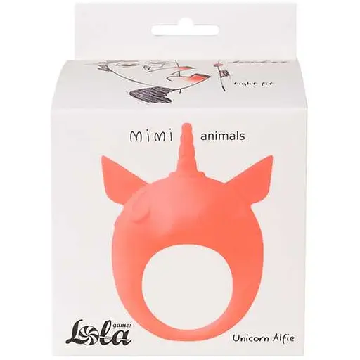 Віброкільце Lola Games MiMi Animals Unicorn Alfie 8.5 см помаранчеве - фото 3