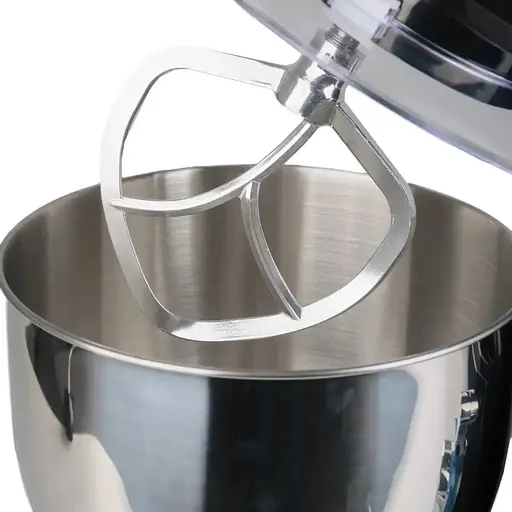 Стационарный миксер тестомес Sokany SK-275 с металлической чашей планетарное вращение 8л 1800Вт Черный - фото 2