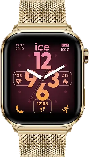 Смарт-часы Ice-Watch ICE smart 3.0 rectangular 1.78 Gold Milanese 024656