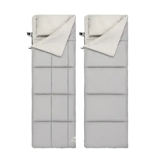 Спальный мешок двухместный Naturehike NH21MSD05, голубой - фото 3