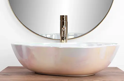 Умивальник Rea Pearl Akoya накладний REA-U3309, Цветной - фото 6