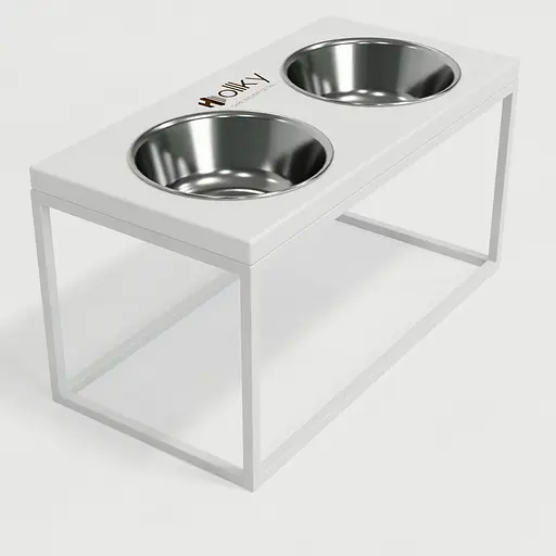 Hollky Base L — миски на підставці для середніх і великих собак (2 × 0,95 л, висота 20 см) - фото 7