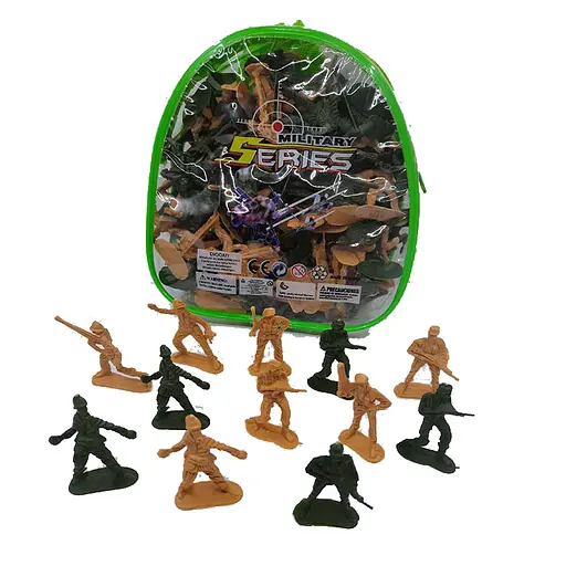 Военный набор 226-9 13 военных, в сумке 16*18*6см (6967462422808) - фото 1