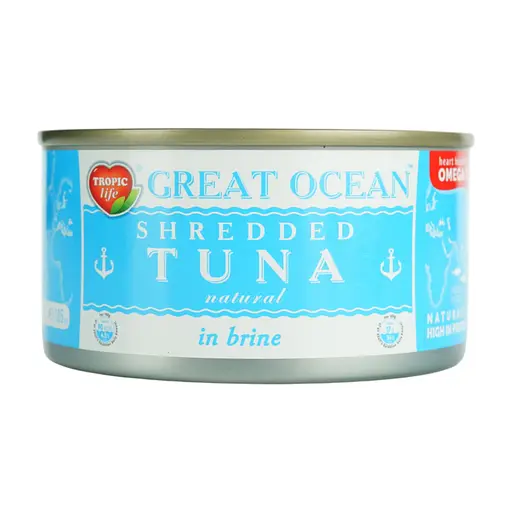 Тунец измельченный в собственном соке Great Ocean 185 мл (185 г)
