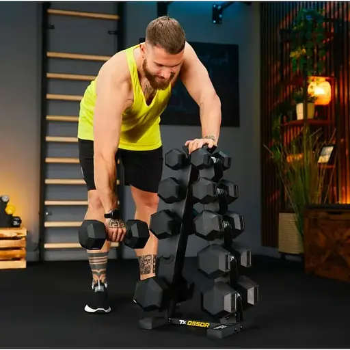 Стійка-піраміда Trex Sport для зберігання 5 пар гантелей TX-055DR - фото 4