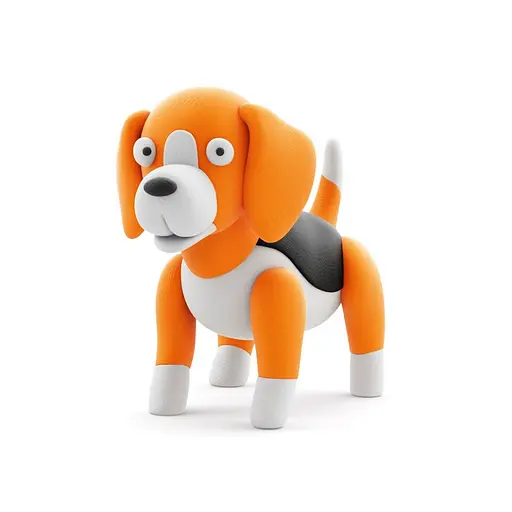 Набор пластилина "Собаки-Друзья: Бигль Воки" ЛИПАКА 30152-UA01 самостоятельно затвердевает - фото 3