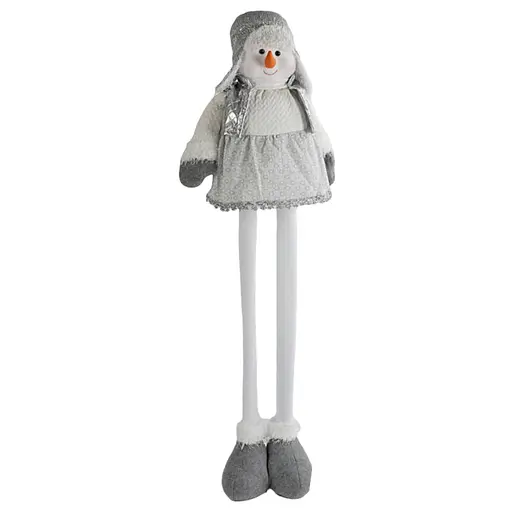 Новорічна декоративна іграшка  C 67876-2 з телескопічними ніжками, сніговик - фото 2