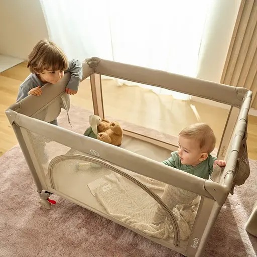 Манеж-кроватка Lionelo Laura Pink Nude (LO-LAURA PINK NUDE) - фото 12