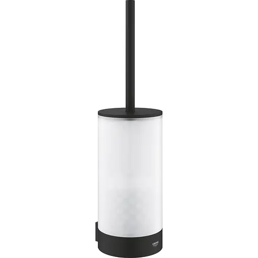 Туалетний йоржик у комплекті Grohe Selection 41215KF0 Чорний матовий - фото 1