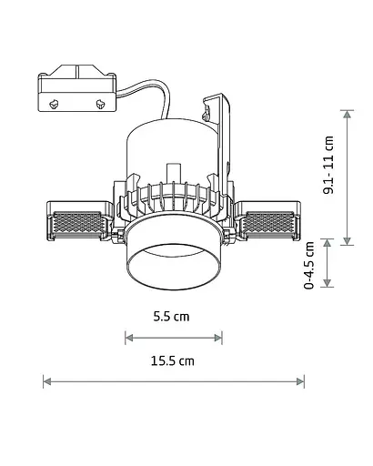Точковий світильник Nowodvorski 10802 Mono Slide Trimless GU10 1x10W IP20 Wh - фото 4