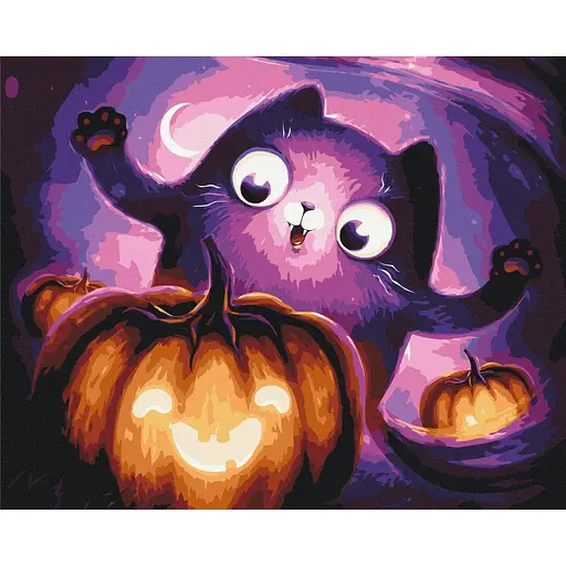 Картина за номерами Котик Тиковка Маріанна Пащук Brushme 40x50 см різнокольорова 000277783