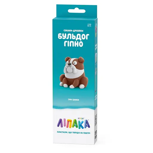 Набор пластилина "Собаки-Друзья: Бульдог Гипно" ЛИПАКА 30148-UA01 самостоятельно затвердевает - фото 1