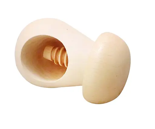 Винтовой деревянный орехокол «Гриб» с белой шапкой, Woodly Белый 81615 - фото 4