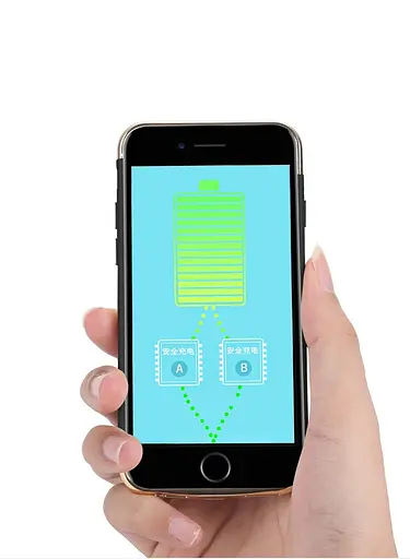 Чехол-аккумулятор XON PowerCase для iPhone 6/6S/7/8 3500 mAh Черный/Золотой (PCBS1108135G 1257) - фото 8