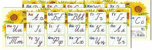 Стрічка прописних літер. Плакат