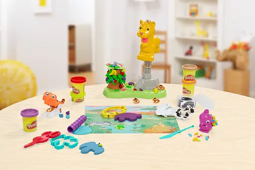 Набор для творчества Hasbro Play-Doh с массой для лепки Лев и друзья (F7221) - фото 6