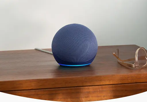 Колонка портативна розумна Amazon Echo Dot 5th Generation Deep Sea Blue (синя) - фото 4