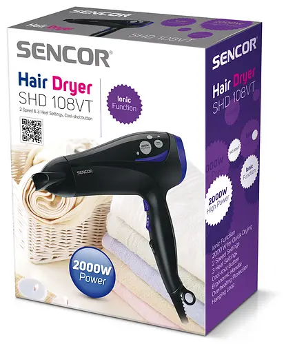 Фен Sencor SHD 108VT (6527319) - фото 2
