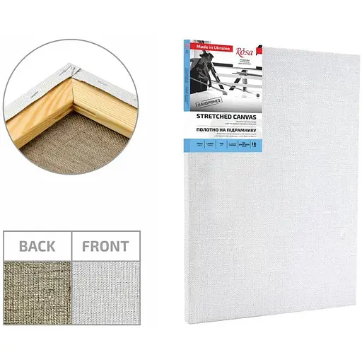 Подрамник Rosa 50×110 см модуль №2 крупное зерно масляная грунтовка лен