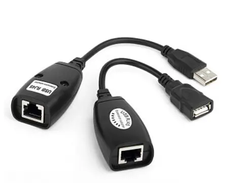 Удлинитель USB по витой паре RJ45 до 50м