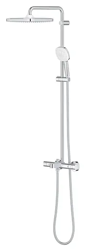 Душова система настінного монтажу з термостатом для ванни Grohe Tempesta System 250 Cube 26975001, Хром - фото 4