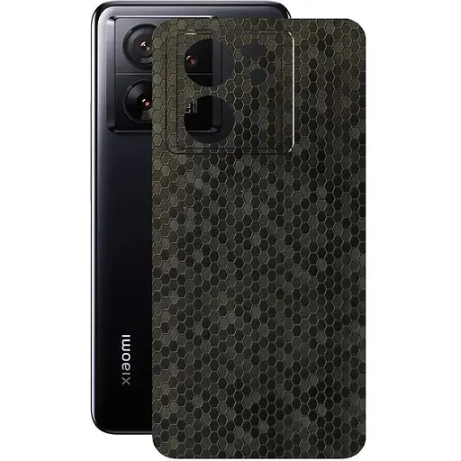 Захисна плівка StatusSKIN для Xiaomi 13T Корпус Вініл Соти чорні - фото 1