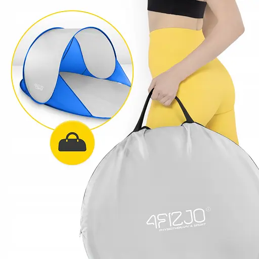 Намет пляжний 4FIZJO Pop-Up 195 x 120 см саморозкладний Blue/Grey (P-5905973405157) - фото 7