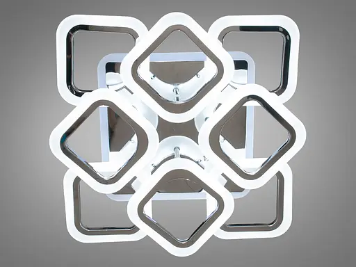 Светодиодная люстра смарт светильник с пультом, 110Вт, хром - фото 3