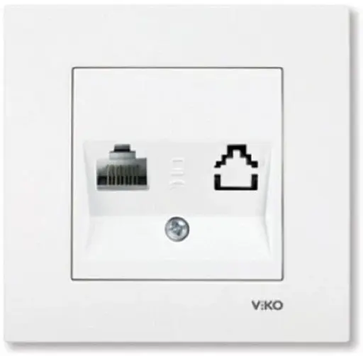 Розетка комп'ютерна VIKO Karre Біла (90960032)