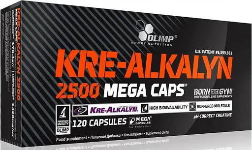 Креатин Kre-Alkalyn 2500 Mega Caps, 120 капсул Olimp 000288352