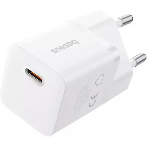 Мережевий зарядний пристрій Baseus GaN5 Fast Charger (mini) 1C 25 W P10110909213-00 білий - фото 1