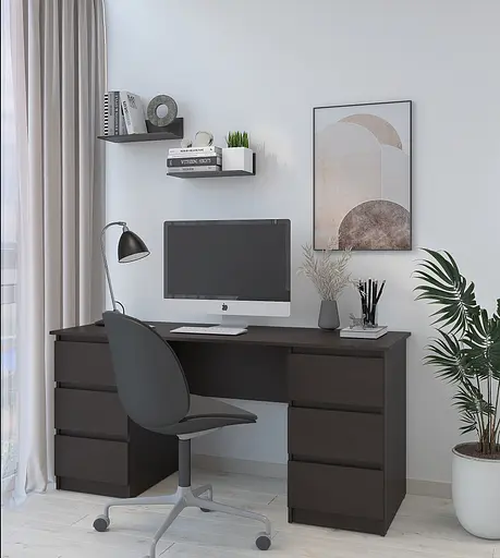 Письменный стол MebelStar Нео СК-6 160x60x75,5 см Венге темный (MBS-1231)