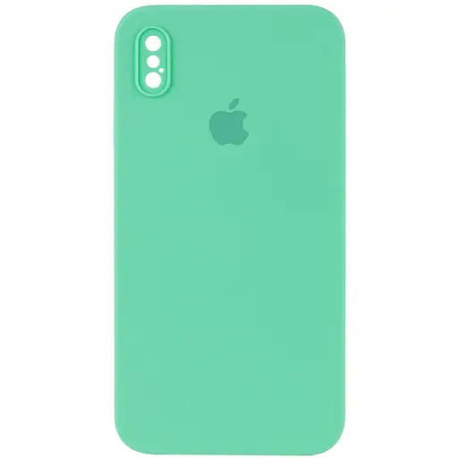Чехол Epik Silicone Case Square Full Camera Protective AA для Apple iPhone X/XS 5.8 Зеленый/Spearmint