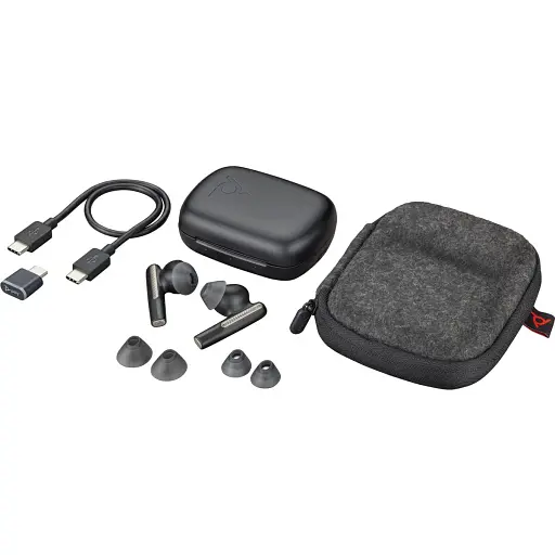 Навушники TWS Poly Voyager Free 60 Earbuds + BT700C + BCHC Black - фото 6