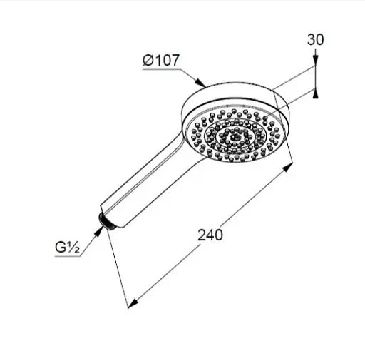 Ручний душ Kludi Dive 1S 6881005-00 - фото 2