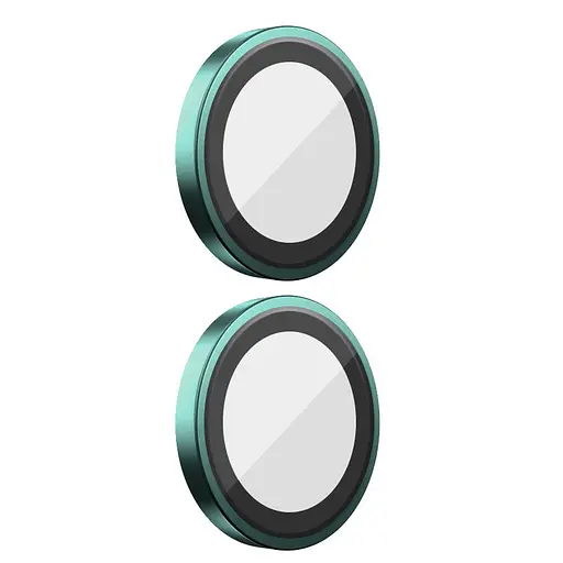 Захисне скло BlueO Metal на камеру для Apple iPhone 16, 6.1/16 Plus 6.7 Бірюзовий/Green