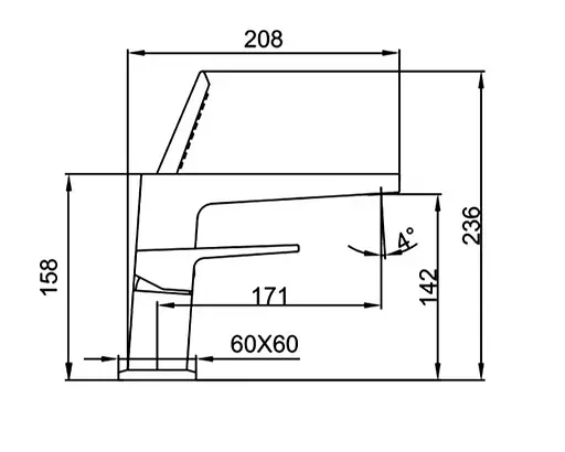 Смеситель для ванны FAOP А1109-6 - фото 2