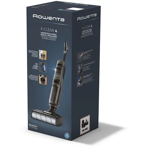 Пилосос Rowenta X-Clean 4 безпровідний миючий чорний (GZ5035WO) - фото 3