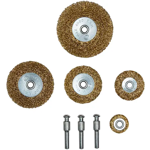 Набір щіток Sigma дротяних для дриля 5 шт (9010021) - фото 1