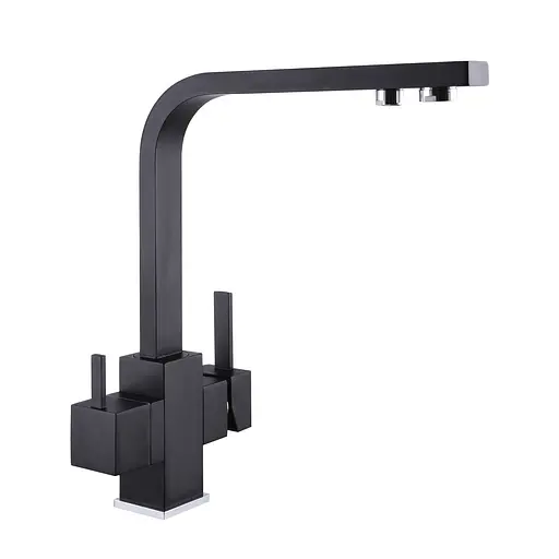Змішувач для кухні під осмос Globus Lux GLLR-0111-10- BB Чорний матовий - фото 1
