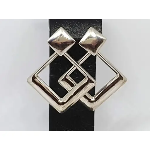 Серебряные серьги Диама. 20011955895 - фото 2