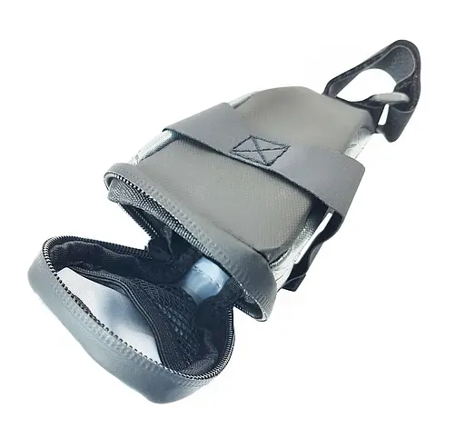 Велосумка підседільна West Biking YP0707366 14х7х6.5 см 0.3л чорно-сірий (G0001985) - фото 2