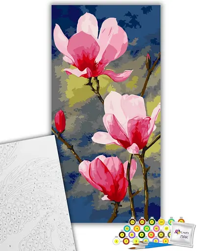 Набор для росписи ArtCraft Розовая магнолия 40 x 80 см (13046-AC) - фото 2