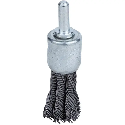 Щетка проволочная чашевидная Sigma Ø17мм хвостовик Ø6мм (стальная крученая) (9028011) - фото 1