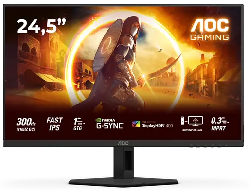 Монiтор 24.5" AOC 25G4SRE Black/Red - фото 1
